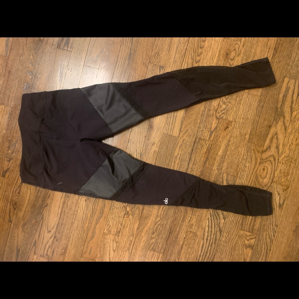 Alo Leggings with Mesh and Leather